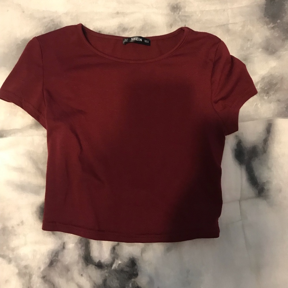 Red Fitted Crop Top